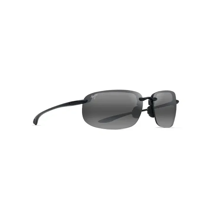 Maui Jim HO’OKIPA Xlarge Polarized Rimless Sunglasses – Black Gloss