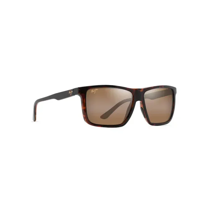 Maui Jim MAMALU BAY Polarized Rectangular Sunglasses – Gloss Cherry Tortoise