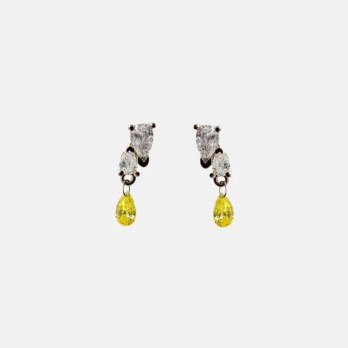 Me and You Canary Dangle Earring