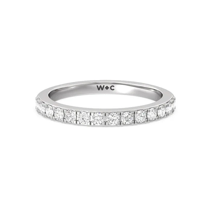 Medi Classic Six Prong Solitaire Diamond Wedding Band