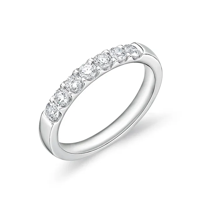 Memoire 18ct White Gold 1/2 Carat Diamond Odessa Eternity Ring