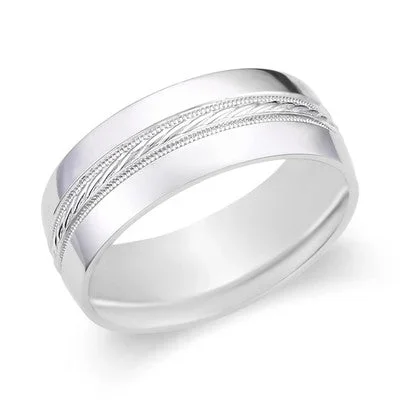 Men’s Carved Wedding Ring-119-00677/S5201AWR8G