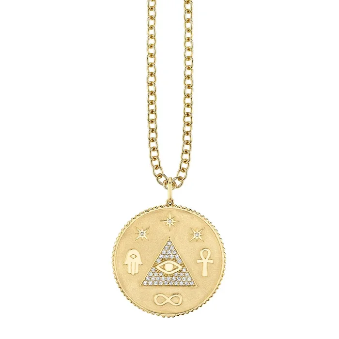Men’s Collection Gold & Diamond Egyptian Coin