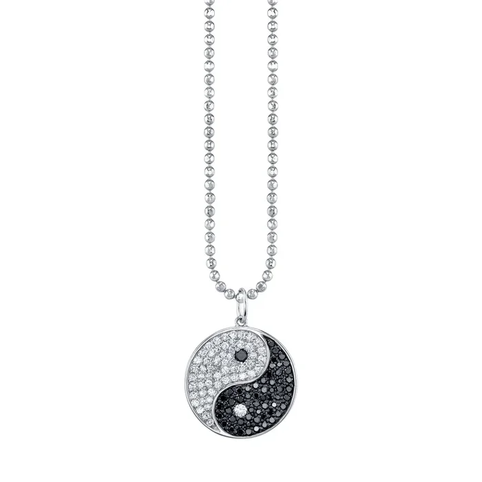 Men’s Collection Gold & Diamond Large Yin Yang Charm