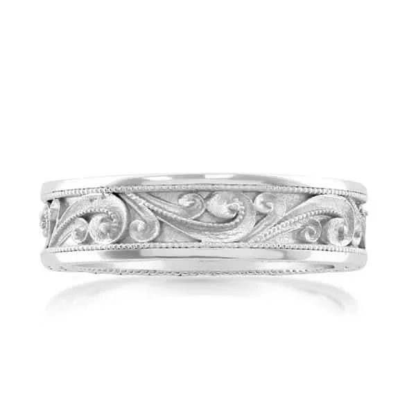 Men’s Engraved Wedding Band