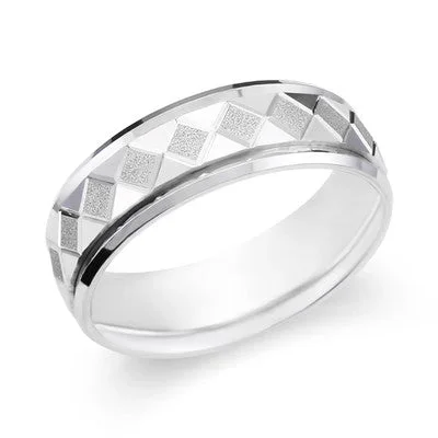 Men’s Geometric Wedding Ring-119-00702/S4809AWR7G