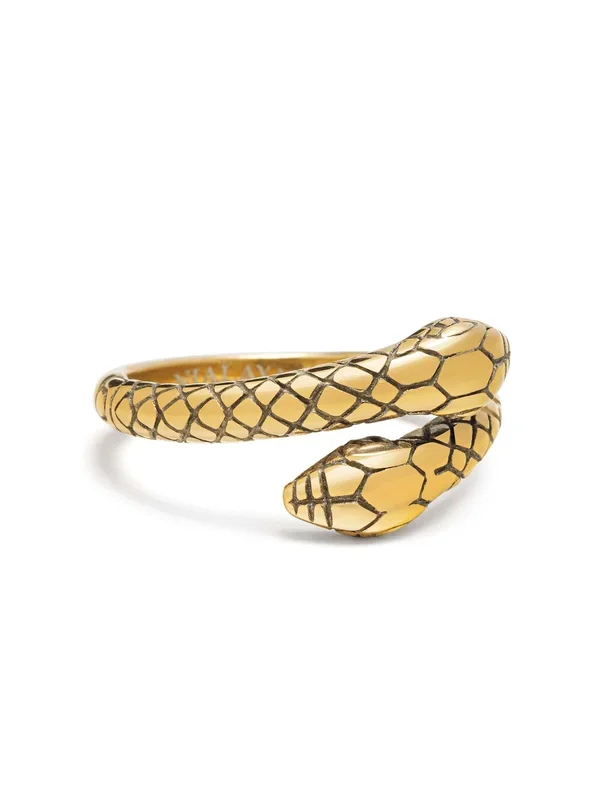 Men’s Gold Plated Vintage Snake Ring