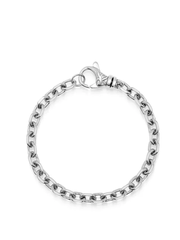 Men’s Silver 6mm Cable Chain Bracelet