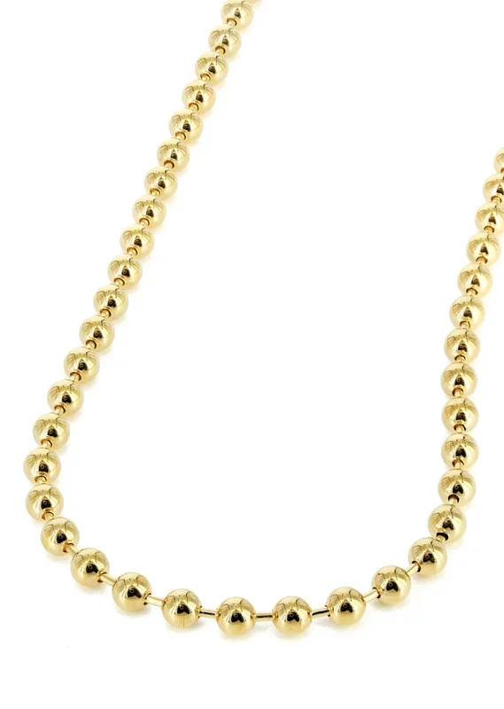 Mens Dog Tag Chain 10K Gold