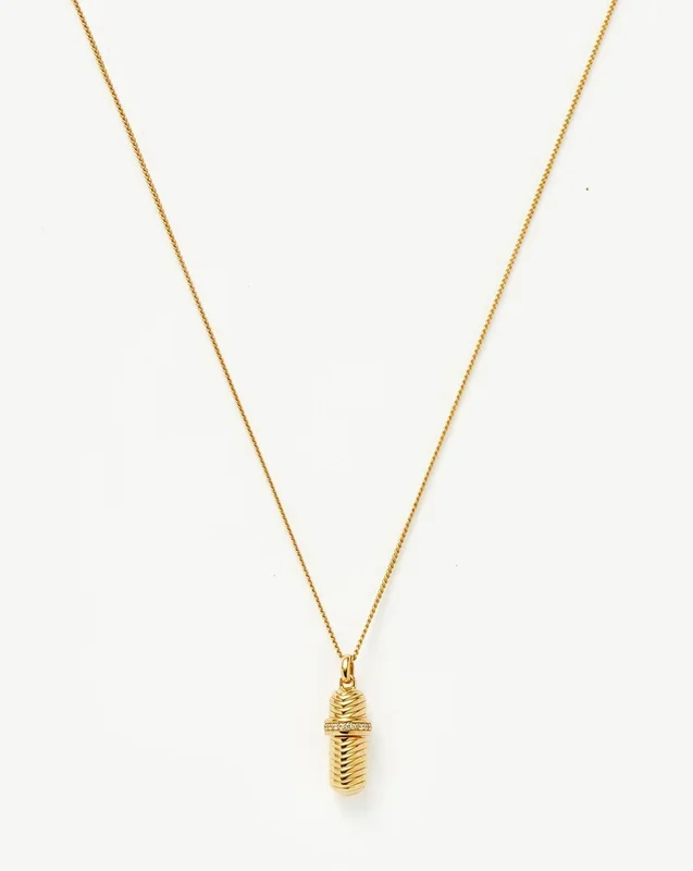 Message in a Bottle Ridge Pendant Necklace