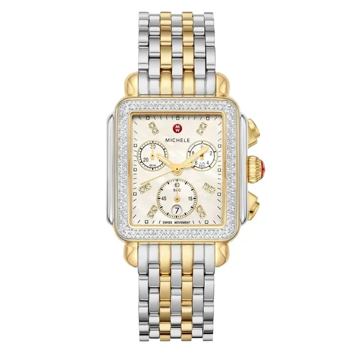MICHELE Deco Chronograph 33mm x 35mm Watch