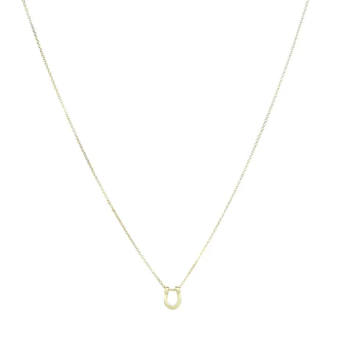Micro Horseshoe Pendant Nceklace