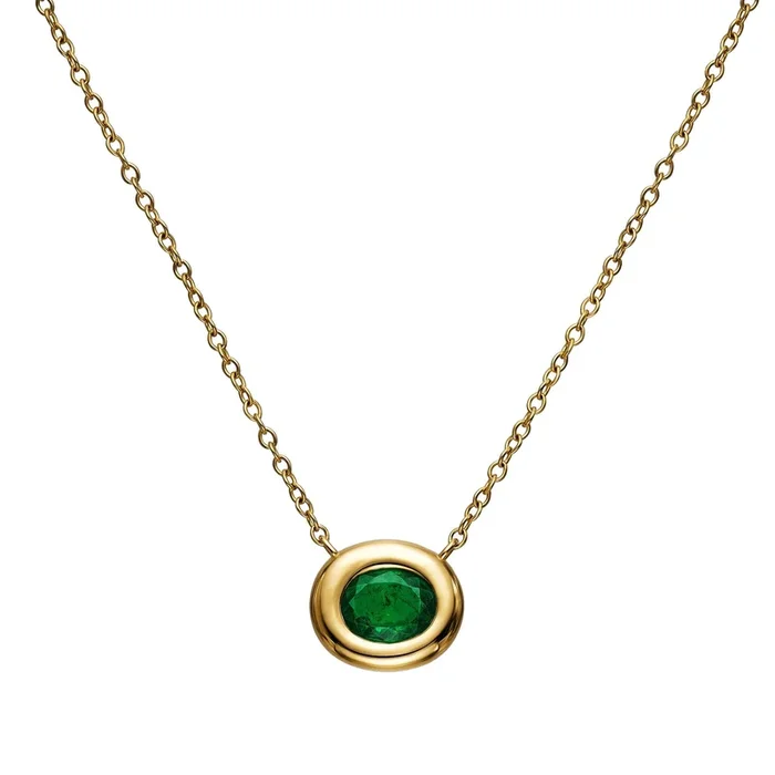 Midori Emerald Pendant Necklace