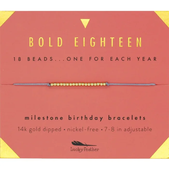 Milestone Birthday Bracelet – Bold Eighteen
