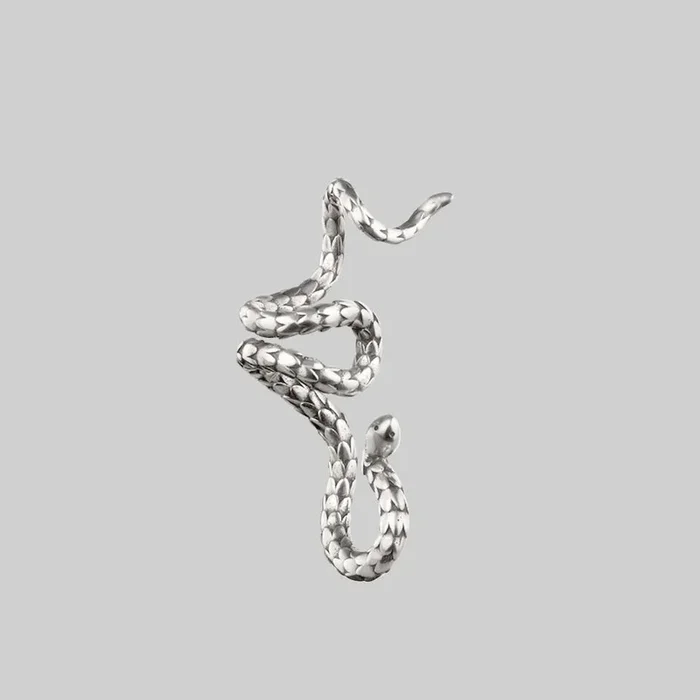 MINERVA. Snake Ear Wrap Cuff – Silver