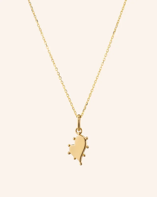Mini “Love” Heart 18K Gold Necklace
