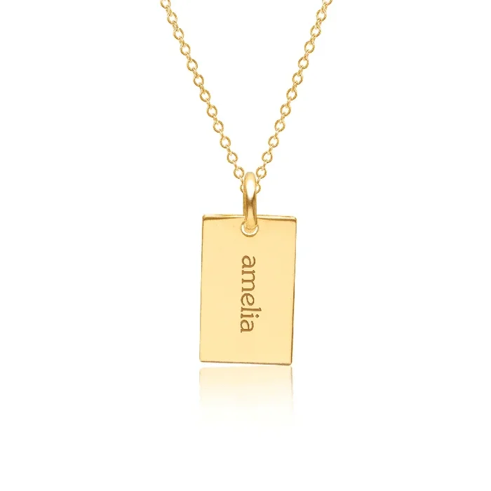 Mini Dog Tag Necklace