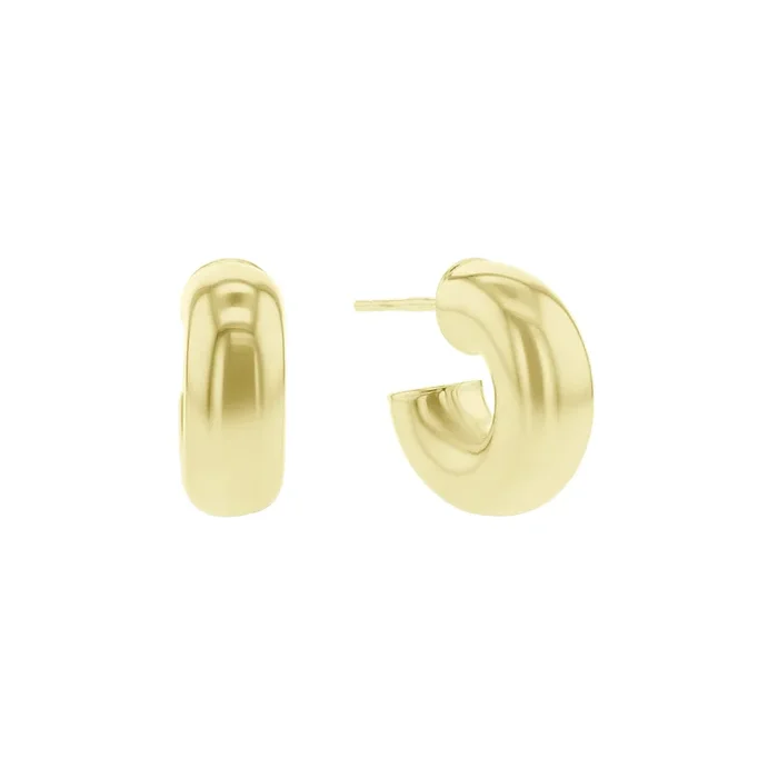Mini Gold Chunky Hoop Earrings
