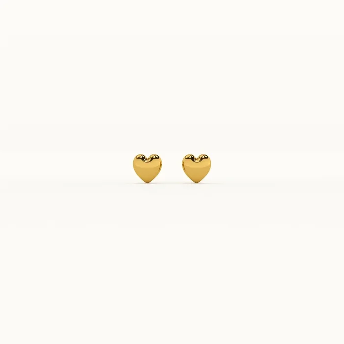 Mini Heart 925 Silver Studs