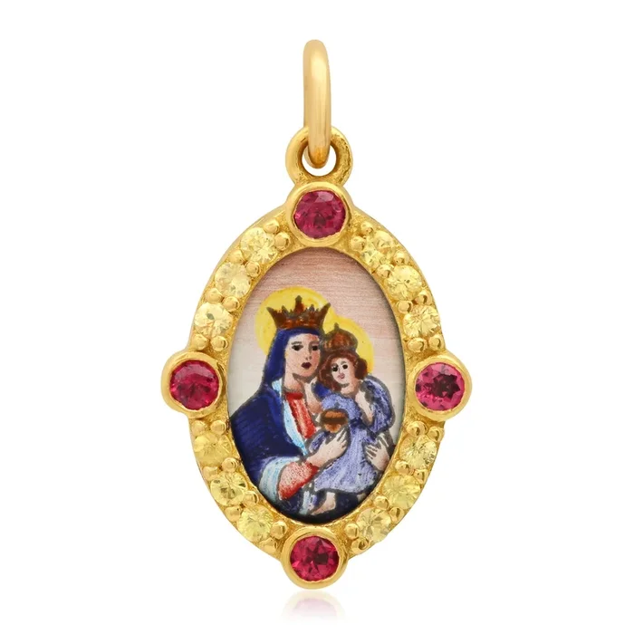 Mini Our Lady of Carmel Pendent