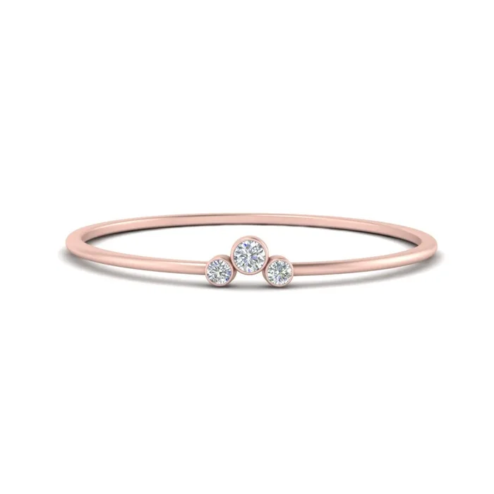 Minimalist Bezel Stacking Ring Setting