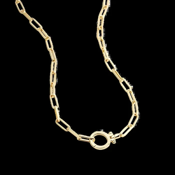 Mint Paperclip Necklace