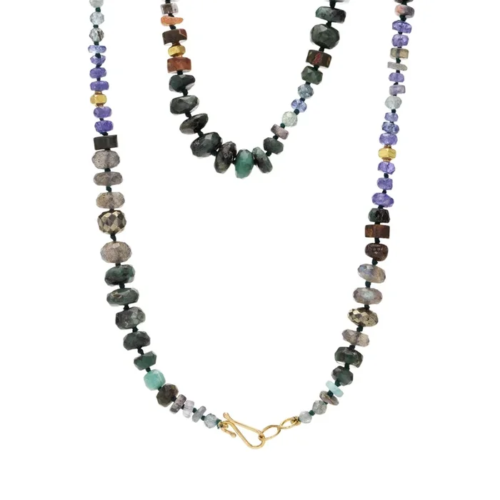 Mixed Gemstone Beaded Necklace