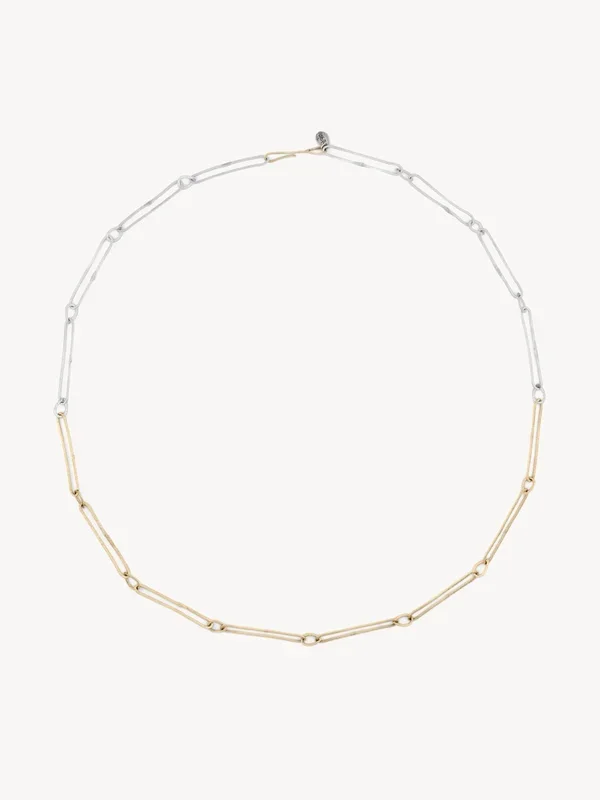 Mixed Metal Paper Clip Chain