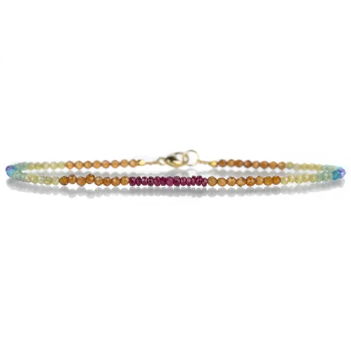 Mixed Stone and Ruby Bracelet
