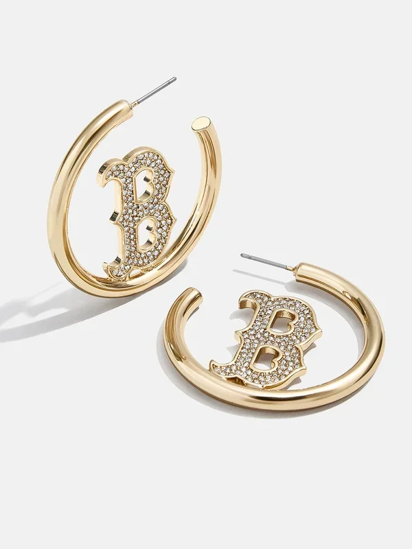MLB Gold Logo Hoops – Boston Red Sox