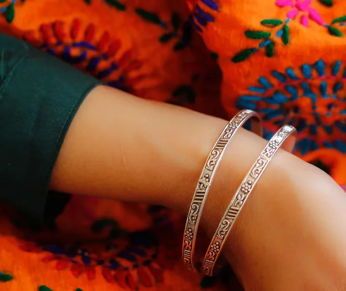 Moh Handcrafted Work wear Bangles