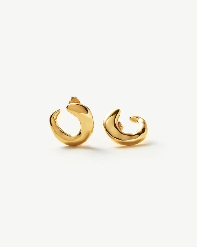 Molten Open Earrings | 18ct Gold Vermeil