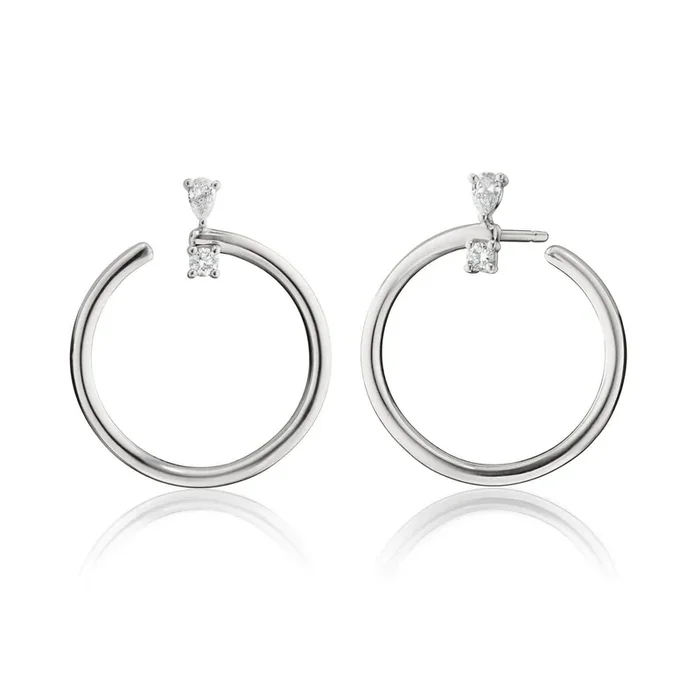 MONICA RICH KOSANN Large Galaxy Wrap Hoops