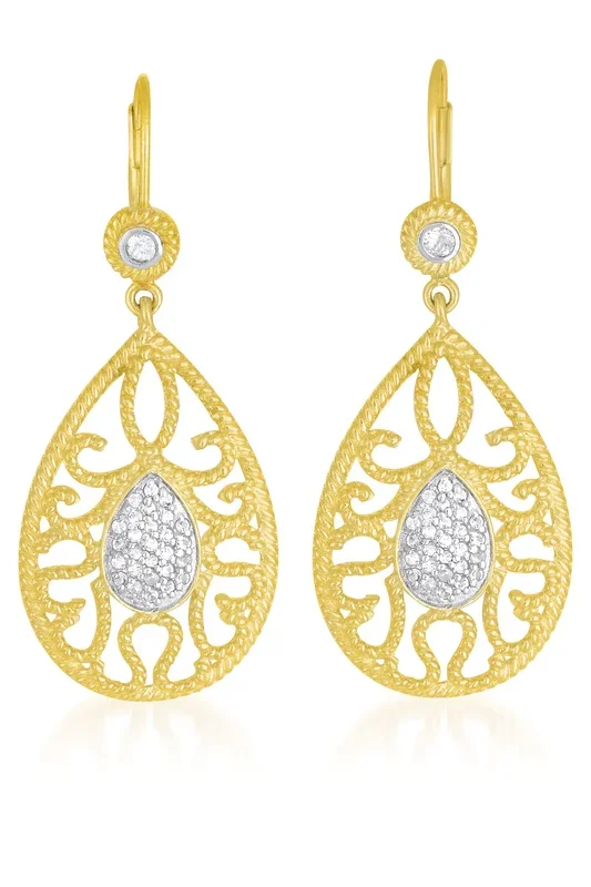 Monique Oval Shape Drop Euro Earrings