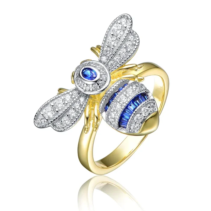 Monique Statement Pave Gem Bee Ring