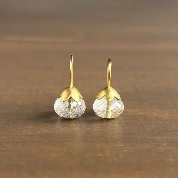 Morning Glory Quartz Earrings