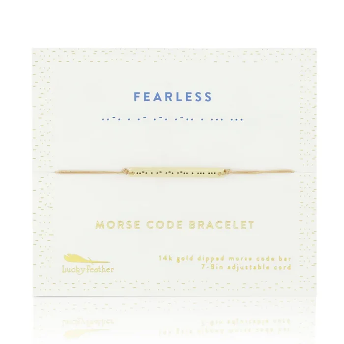 Morse Code Bar Bracelet – Fearless