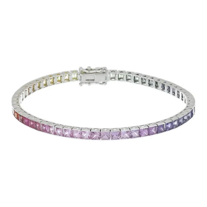 Multi-Color Sapphire Bracelet (Multi-Color Sapphire 10.21 cts.)