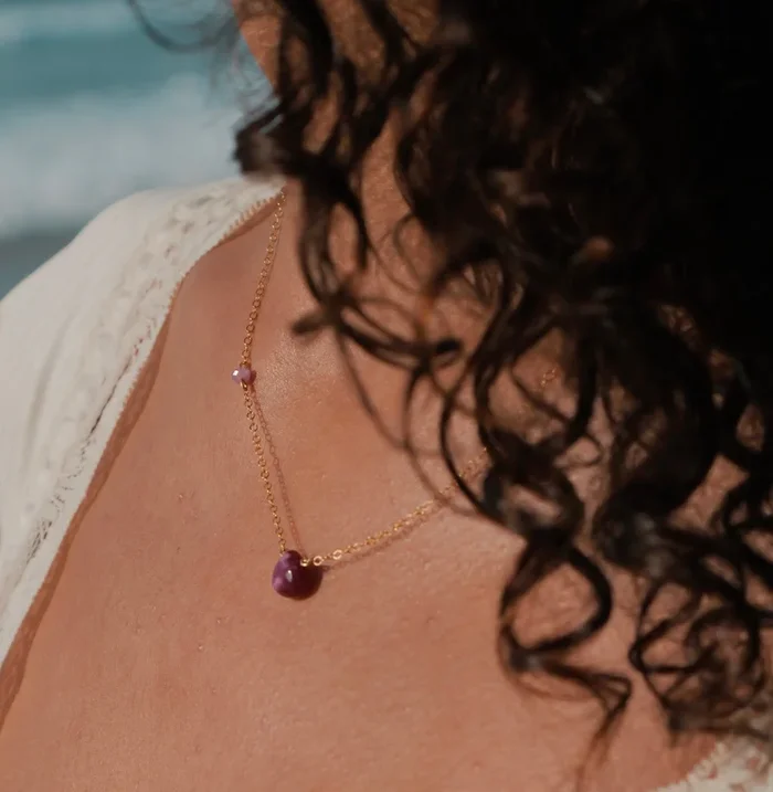 Multi-Gemstone Pink and Red Ruby Necklace