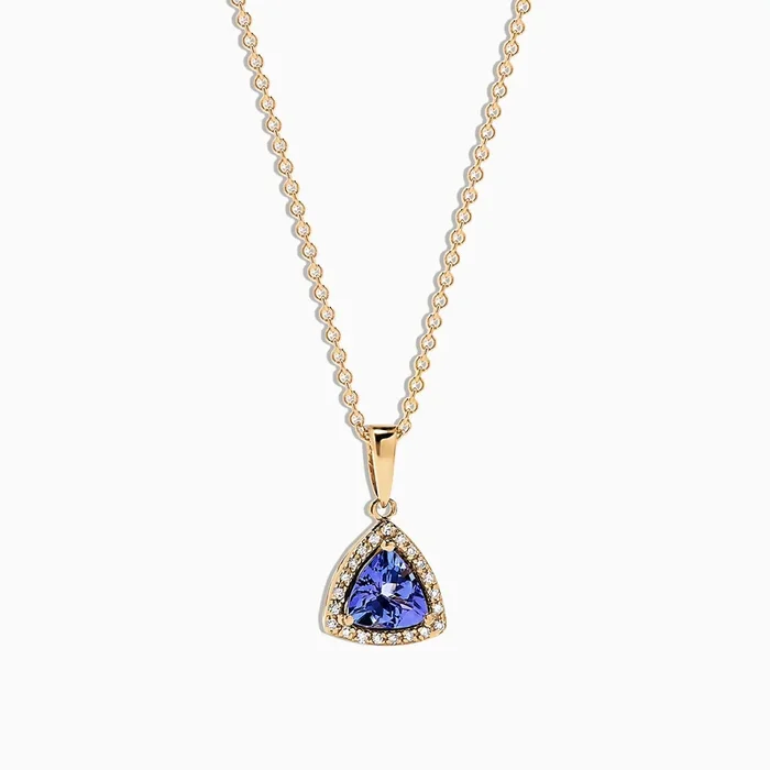 Nahla Siri 14K Yellow Gold Tanzanite & Diamond Pendant, 0.72 TCW