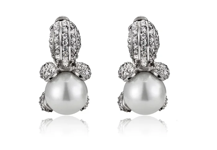 Natalie Pearl Pear Drop Earrings
