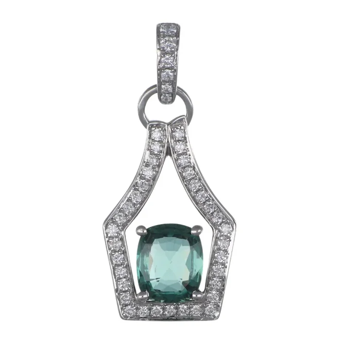 Natural Alexandrite Pendant (Alexandrite 1.02 cts Wht Dia 0.21 cts)