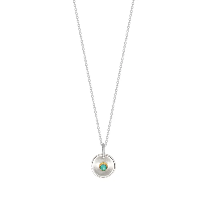 Natural Talent Birthstone Charm Necklace – December/ Turquoise