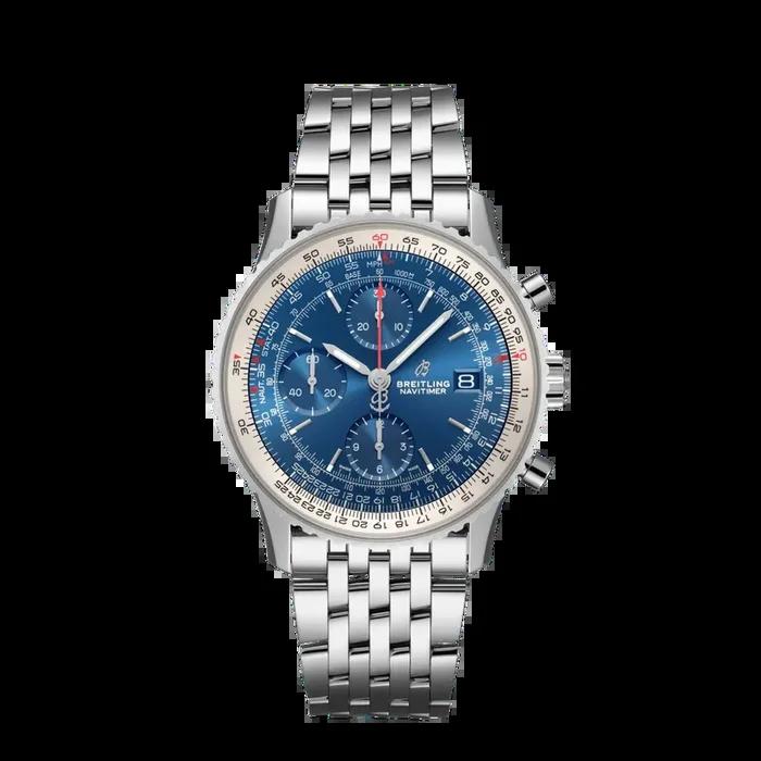 Navitimer Chronograph 41MM in Stainless Steel with Blue Dial