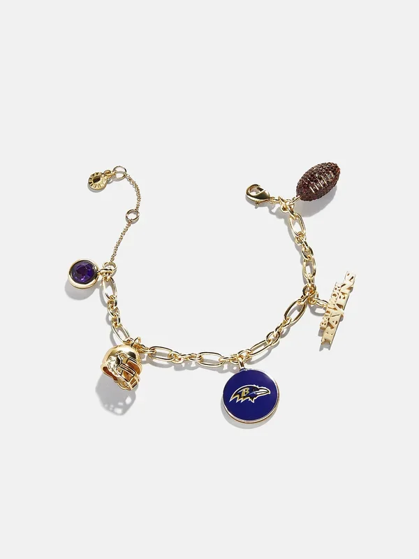 NFL Charm Bracelet – Baltimore Ravens