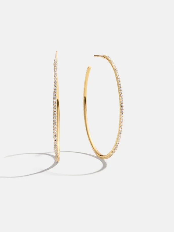 Niata 18K Gold Earrings – 40MM
