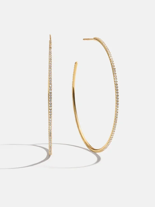 Niata 18K Gold Earrings – 48MM