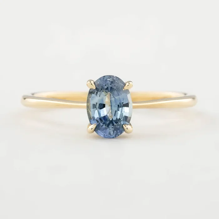 Nina Ring – 0.86ct Blue Montana Sapphire (One of a kind)