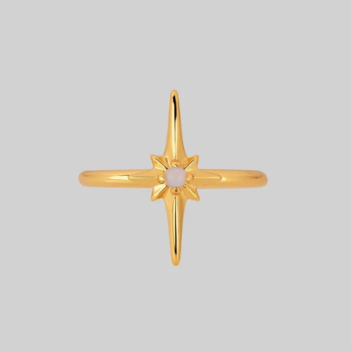 NOVA. Star Flare Opalite Ring – Gold