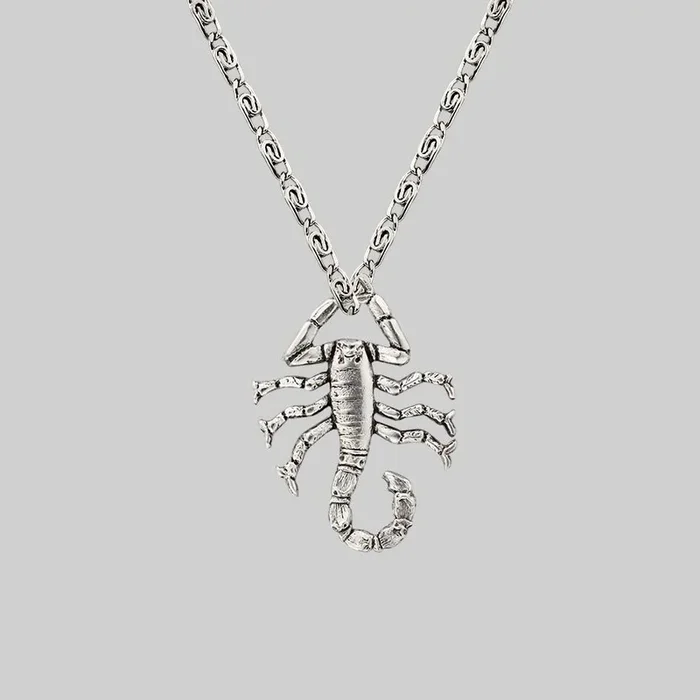NOXIOUS. Scorpion Charm Necklace – Silver